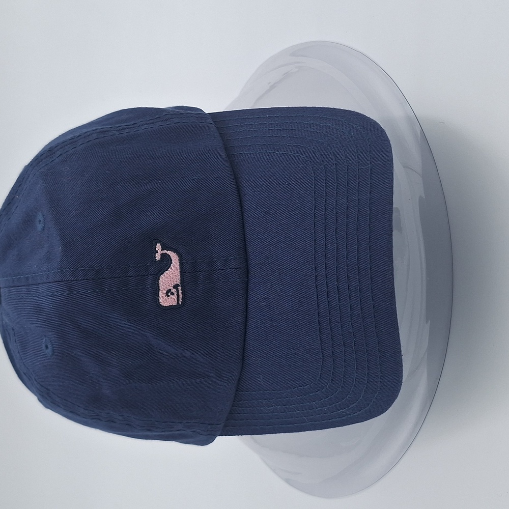 Vineyard Vines Navy Blue Hat with Pink Logo
